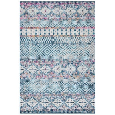 Safavieh 3 x 5 ft. Madison 797K Power Loomed Rectangle Area Rug Denim Blue & Purple MAD797K-3